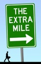Walk the extra mile Royalty Free Stock Photo