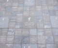 Walk of Fame in Anfield Stadium Liverpool - LIVERPOOL, UK - AUGUST 16, 2022 Royalty Free Stock Photo