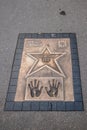 Walk of fame with Luc Besson plate in Krakow