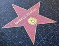 Walk of fame star of Ronald Reagan