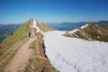 Walk at fellhorn mountain in the allgau alps
