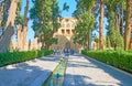 Walk in Fin Garden, Kashan, Iran Royalty Free Stock Photo