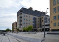 Walk at the Fox River in Downtown Green Bay, USA. Royalty Free Stock Photo