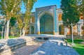 Walk in garden of Chaharbagh madraseh, Isfahan, Iran