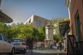 Walk in historic neighbourhood of Athens, Plaka, Greece on a beautiful autumn afternoon