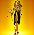 Walk like an Egyptian, with power Royalty Free Stock Photo