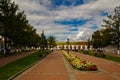 Walk through the main streets of the ancient Russian city Royalty Free Stock Photo