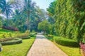 The alley in Theingottara park, Yangon, Myanmar