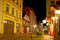 Walk the Neue Marktstrasse street in the evening, on Nov 22, 2012 in Hamelin, Germany