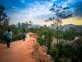 The walk at Pai Canyon in Maehongson Thailand