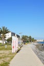 Walk path along sea.