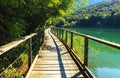 Walk path near lake Toblino Royalty Free Stock Photo