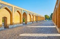 Walk the Khaju bridge, Isfahan, Iran