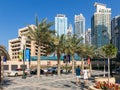 The Walk Promenade in Dubai Marina Royalty Free Stock Photo