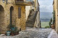 Streets of the beautiful town, Pienza Tuscany