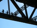 Walk on Sydney Harbour Bridge Royalty Free Stock Photo