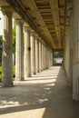 Walk thru with roman pillars Berlin Royalty Free Stock Photo
