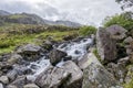 Walk up Y Garn Snowdonia North Wales UK. Royalty Free Stock Photo