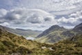 Walk up Y Garn Snowdonia North Wales UK.