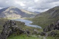 Walk up Y Garn Snowdonia North Wales UK. Royalty Free Stock Photo