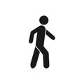Walk vector icon sport symbol for graphic design, logo, web site, social media, mobile app, ui illustration Royalty Free Stock Photo