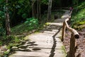 Walk way in Jedsee fountain forest park Royalty Free Stock Photo