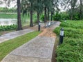 Walk way path in the garden Royalty Free Stock Photo