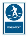 Walk way Symbol Sign Isolate On White Background,Vector Illustration EPS.10 Royalty Free Stock Photo