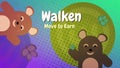 Walken Web3 running app with fun game with different cute animals with Move to Earn concept. Possibility of earning on NFT