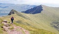 Walker ascending mount Brandon