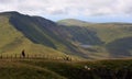 Walker on Cadair Idris, Wales