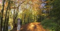 Walkers in Glenarm Forest Co. Antrim Northern Ireland