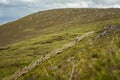Walkers on The Stairway to Heaven at Cuilcagh mountain Royalty Free Stock Photo