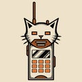 Walkie Talkie with Cat Design