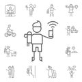 Walkie talkie icon. Adventure icons universal set for web and mobile Royalty Free Stock Photo