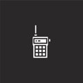 walkie talkie icon. Filled walkie talkie icon for website design and mobile, app development. walkie talkie icon from filled