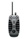 Walkie talkie icon for industrial use. Portable radio transceiver. Travel black portable mobile device. Vector Royalty Free Stock Photo