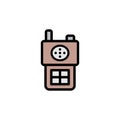 Walkie talkie icon. Simple color with outline vector elements of taxi service icons for ui and ux, website or mobile application Royalty Free Stock Photo
