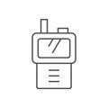 Walkie talkie line outline icon