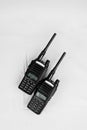 Walkie talkie is a two-way communication. Royalty Free Stock Photo