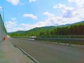 Walking along the river Setta in Monzuno Bologna Italy Appennino