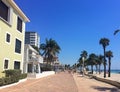 Hollywood beach embankment