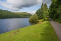 Walking around Ladybower Reservoir in derbyshire Royalty Free Stock Photo