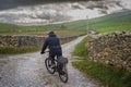 Walking aroundAustwick and Crummackdale in Craven in the Yorkshire Dales Royalty Free Stock Photo