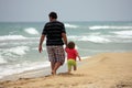 Walking on the beach