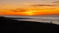 Walking the beach the during the Desert sunrise of Cabo San Lucas Mexico