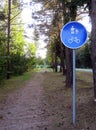 Walking and bike path