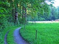 Walking and biking trails along the Sitter River in the city of St. Gallen - Canton of St. Gallen, Switzerland