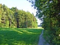 Walking and biking trails along the Sitter River in the city of St. Gallen - Canton of St. Gallen, Switzerland