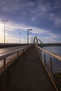 Walking, Brasilia city bridge Royalty Free Stock Photo